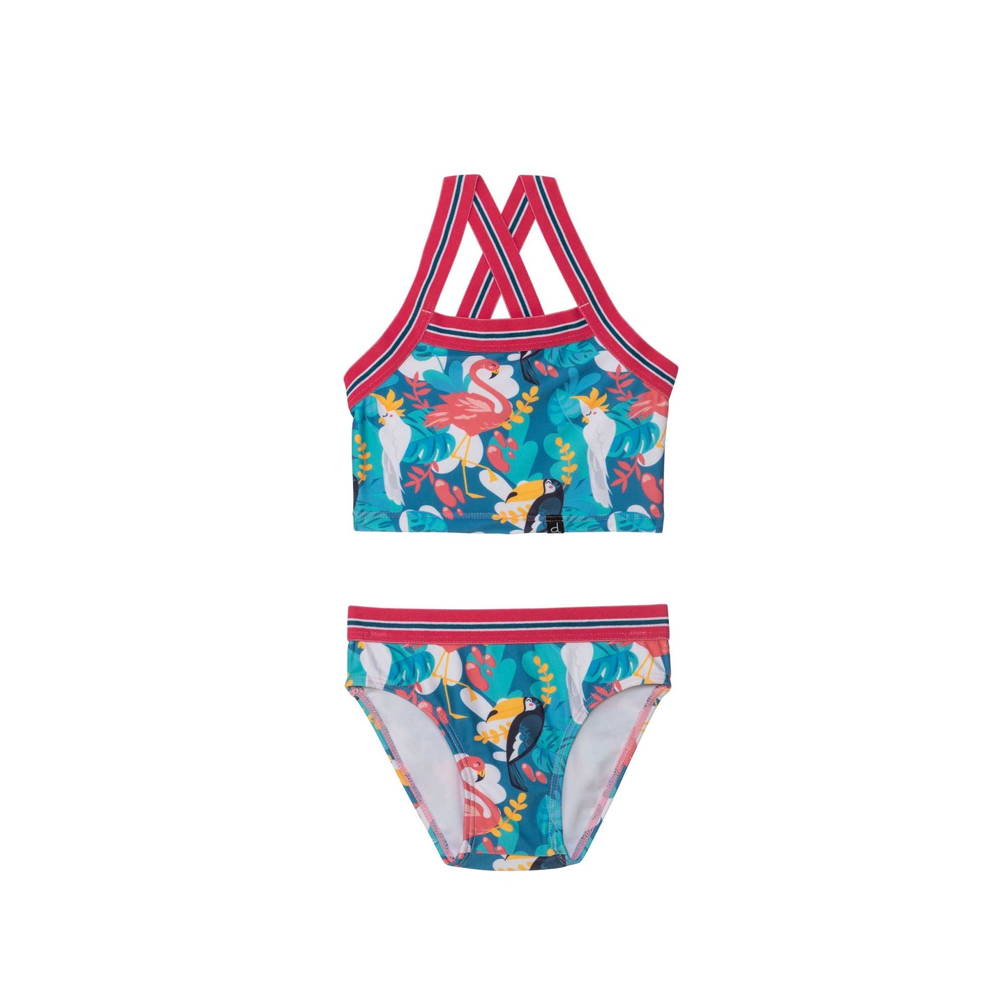 Two Piece Flamingo Swimsuit