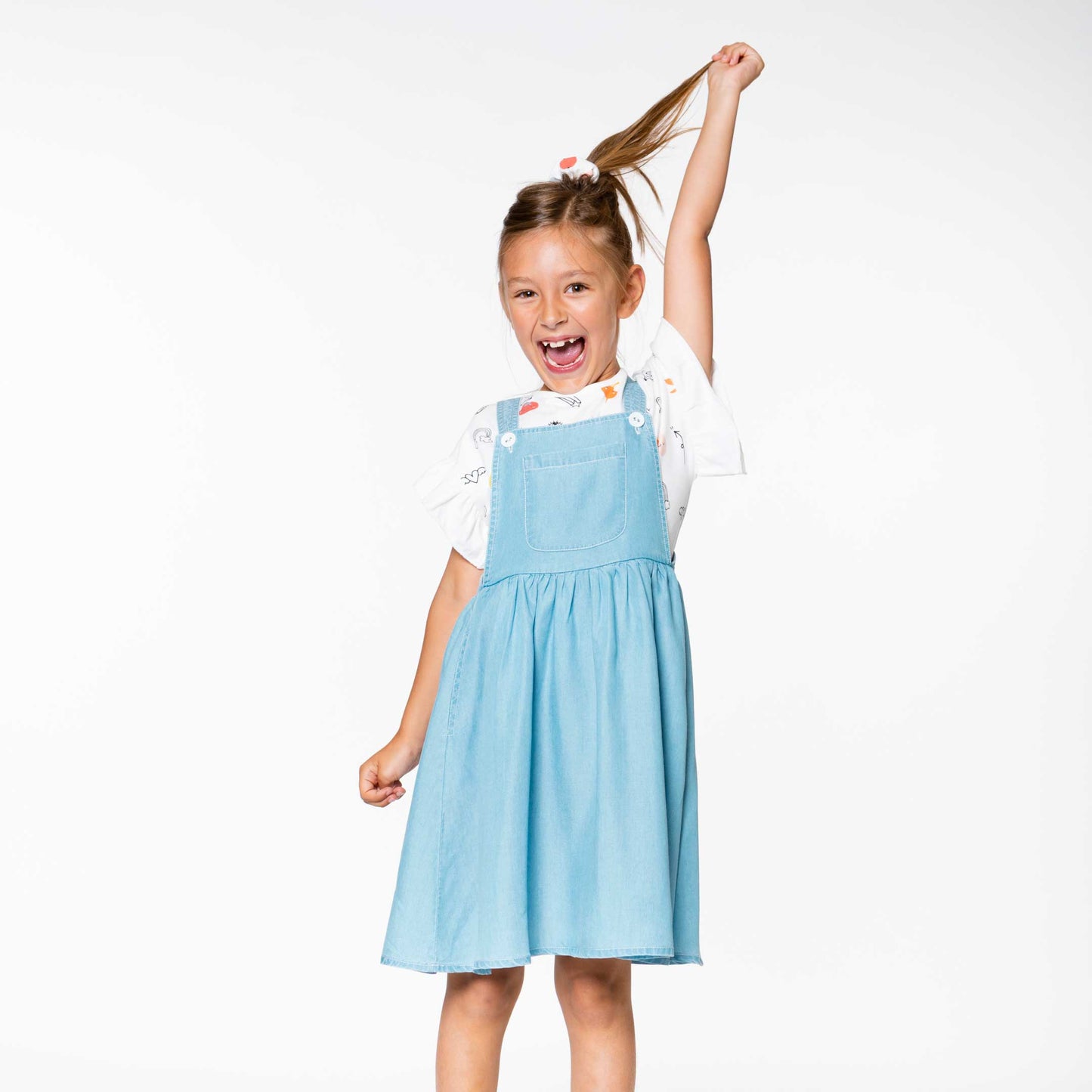 Overall Dress With Pocket