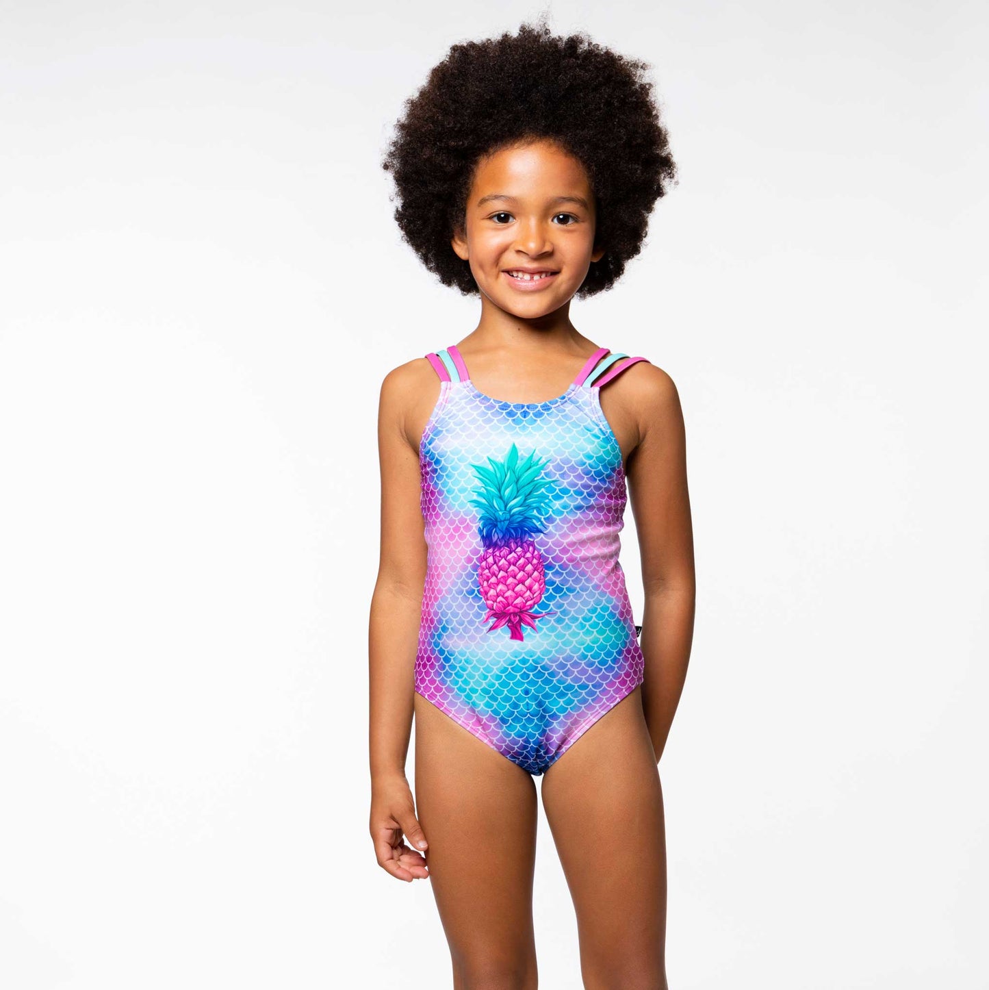 One Piece Pineapple Print Swimsuit