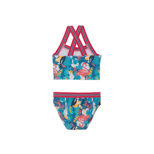 Two Piece Flamingo Swimsuit