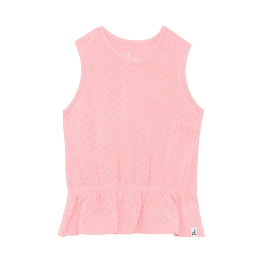 Cotton Pointelle Tank Top