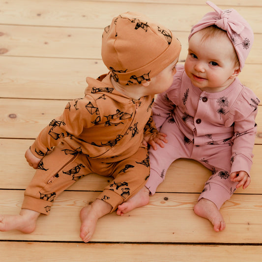 Organic Cotton Jumpsuit Printed Dogs