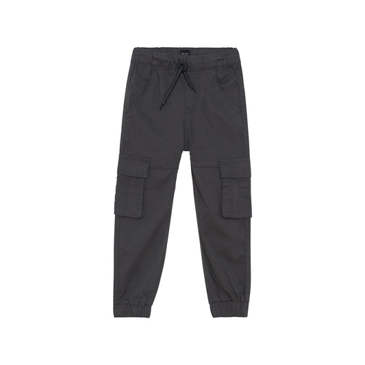 Extensible Canvas Jogger Pant Dark Grey